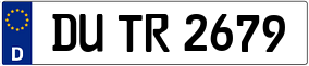 Trailer License Plate